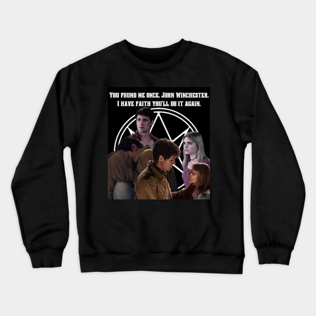 Mary Campbell & John Winchester Crewneck Sweatshirt by elisabet_tckr